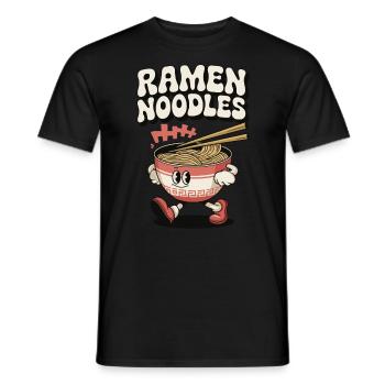 Ramen Noodles - Asian Cuisine Gift Idea - Men's T-Shirt - black - Front - AI Model Male 178 light (178cm)