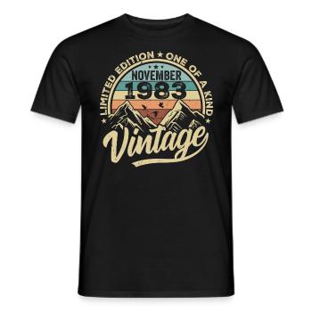 Legendary since November 1983 - Limited Edition 1983 - Men's T-Shirt - black - Front - AI Model Male 178 light (178cm)