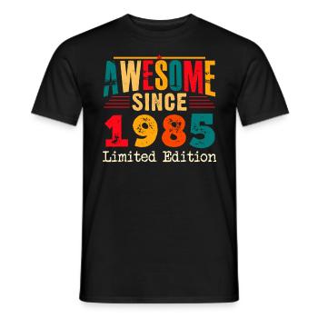 Génial depuis 1985 Anniversaire 40 ans - T-shirt homme - noir - Devant - AI Model Male 178 light (178cm)