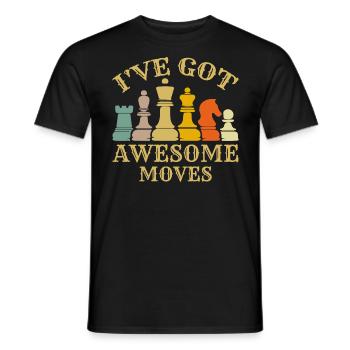 Ich habe tolle Moves - Männer T-Shirt - Schwarz - Vorne - AI Model Male 178 light (178cm)