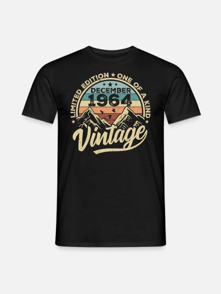 Original Décembre 1964 - 61ème Cadeau d’Anniversaire - T-shirt homme - noir