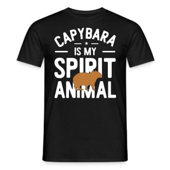 Capybara - Men's T-Shirt - black - Front - AI Model Male 178 light (178cm)