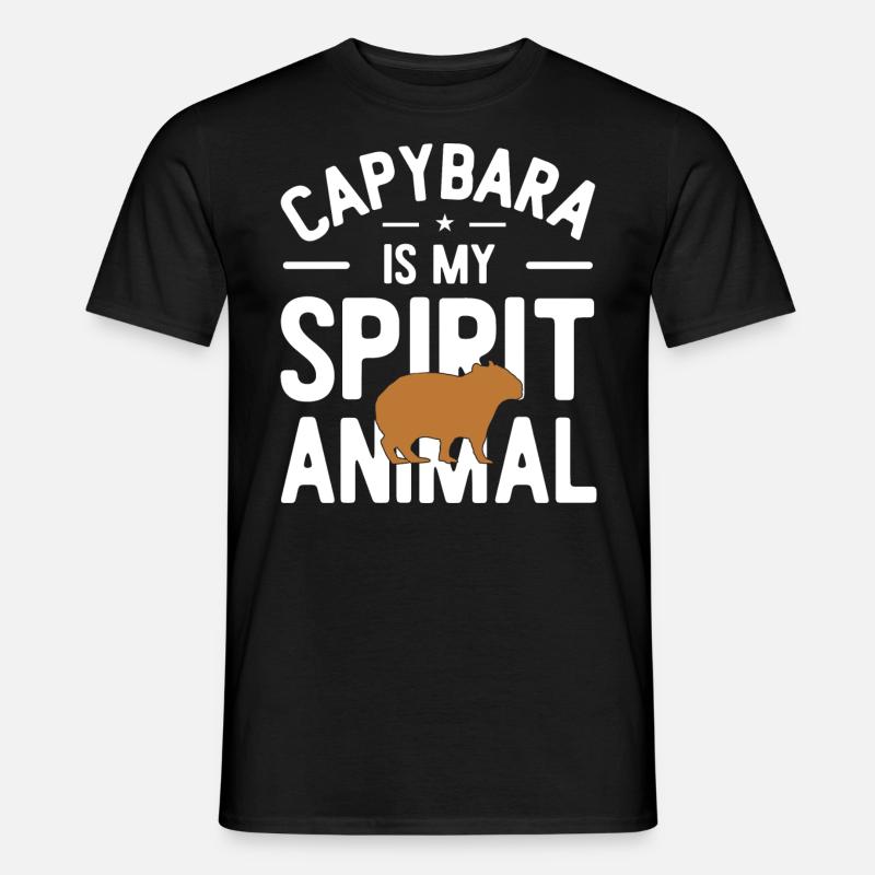 Capybara - Männer T-Shirt - Schwarz