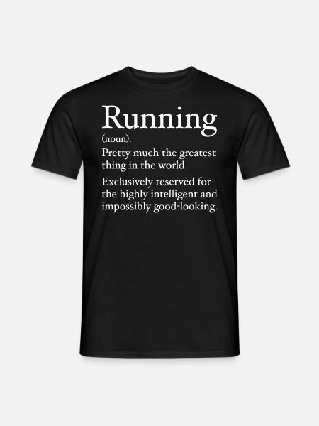 Definition of running - Men's T-Shirt - black