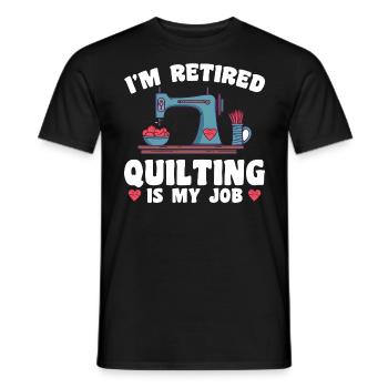 Quilten Frauen Mama Oma Stich Näherin Quilter - Männer T-Shirt - Schwarz - Vorne - AI Model Male 178 light (178cm)