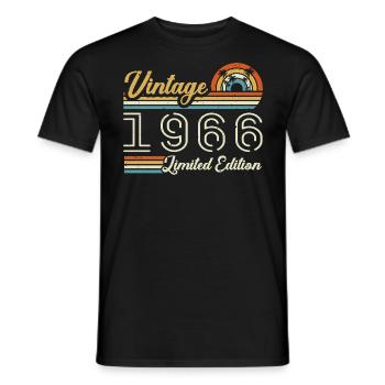 59 Jahre Geburtstag | Jahrgang 1966 Geschenk 1966 - Männer T-Shirt - Schwarz - Vorne - AI Model Male 178 light (178cm)