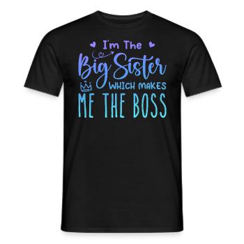 i'm the big sister - T-shirt homme - noir - Devant - AI Model Male 178 light (178cm)