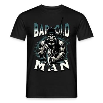 BAD OLD MAN Angler - Men's T-Shirt - black - Front - AI Model Male 178 light (178cm)