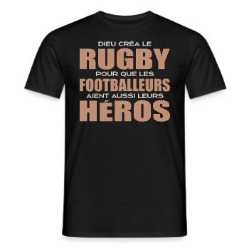 Rugby, Rugby Sport, Rugby Humor, Rugby - Männer T-Shirt - Schwarz - Vorne - AI Model Male 178 light (178cm)