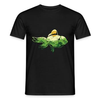 Forêt Nature Paysage Pêche Cadeau Poisson sucré - T-shirt homme - noir - Devant - AI Model Male 178 light (178cm)