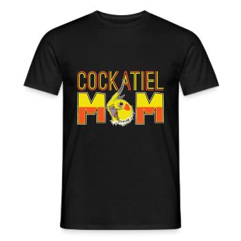 Vogel Mama Tier Muttertag Geschenk Nymphensittich - Männer T-Shirt - Schwarz - Vorne - AI Model Male 178 light (178cm)