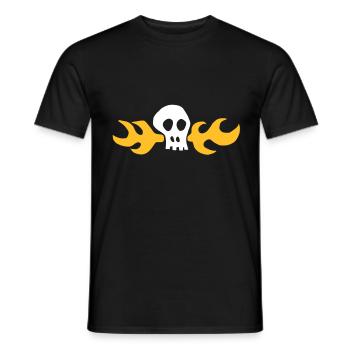 Hoagie's Skull-Shirt - Men's T-Shirt - black - Front - AI Model Male 178 light (178cm)