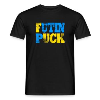 Ukraine - Men's T-Shirt - black - Front - AI Model Male 178 light (178cm)