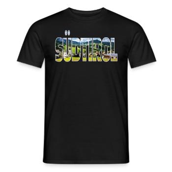Tyrol du Sud - T-shirt homme - noir - Devant - AI Model Male 178 light (178cm)