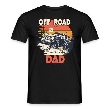 4x4 Offroad 4X4 Humor Papa Offroad - Männer T-Shirt - Schwarz - Vorne - AI Model Male 178 light (178cm)
