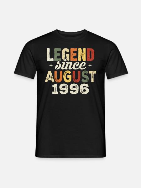 August 1996 Jahrestag August 1996 - August 1996 - Mænd T-shirt - sort