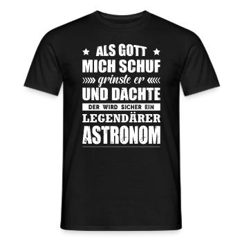 Astronom Geschenk Astronomie Spruch - Männer T-Shirt - Schwarz - Vorne - AI Model Male 178 light (178cm)