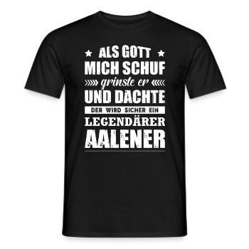 Aalener Geschenk Stadt Aalen Heimat Heimatstadt - Männer T-Shirt - Schwarz - Vorne - AI Model Male 178 light (178cm)