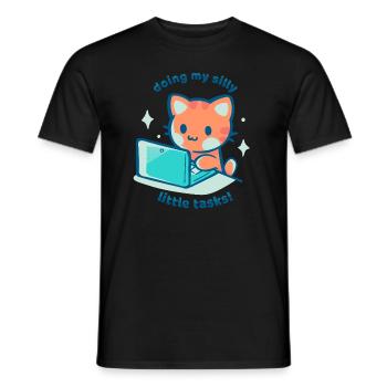 Doing My Silly Little Tasks - Men's T-Shirt - black - Front - AI Model Male 178 light (178cm)
