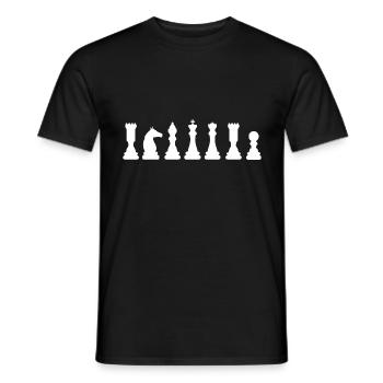 Échecs - T-shirt homme - noir - Devant - AI Model Male 178 light (178cm)