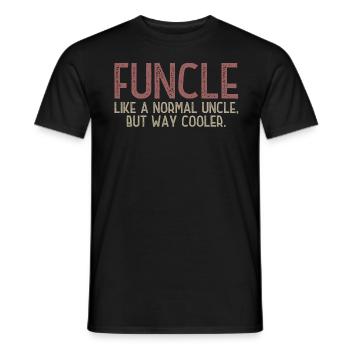 Funcle - The Fun Uncle T-Shirt - Men's T-Shirt - black - Front - AI Model Male 178 light (178cm)