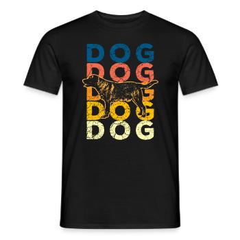 Hund Hunde - Männer T-Shirt - Schwarz - Vorne - AI Model Male 178 light (178cm)