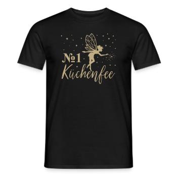No 1 Kuechenfee Koechin Kuechenfee Koechin - Männer T-Shirt - Schwarz - Vorne - AI Model Male 178 light (178cm)