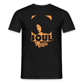 Musique soul - T-shirt homme - noir - Devant - AI Model Male 178 light (178cm)