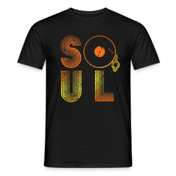 Musique soul - T-shirt homme - noir - Devant - AI Model Male 178 light (178cm)