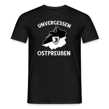 Unvergessen Ostpreussen Masuren Heimat Ostpreus - Männer T-Shirt - Schwarz - Vorne - AI Model Male 178 light (178cm)