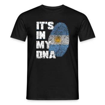 ADN drapeau argentin Argentine - T-shirt homme - noir - Devant - AI Model Male 178 light (178cm)