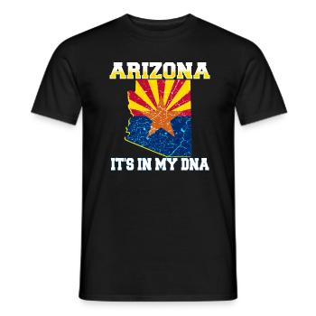 Arizona USA - T-shirt homme - noir - Devant - AI Model Male 178 light (178cm)