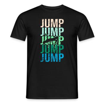 Hoogspringen Atletiek - Heren T-shirt - zwart - Voor - AI Model Male 178 light (178cm)