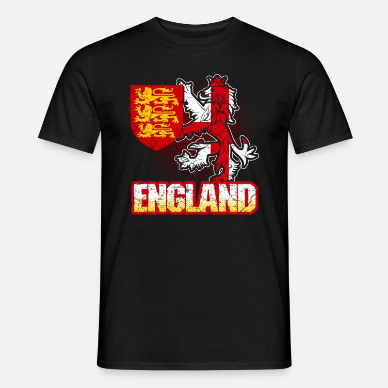 England Wappen - Männer T-Shirt - Schwarz