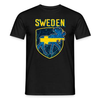 Orignal de Suède - T-shirt homme - noir - Devant - AI Model Male 178 light (178cm)