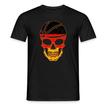 Basketball Allemagne Crâne - T-shirt homme - noir - Devant - AI Model Male 178 light (178cm)