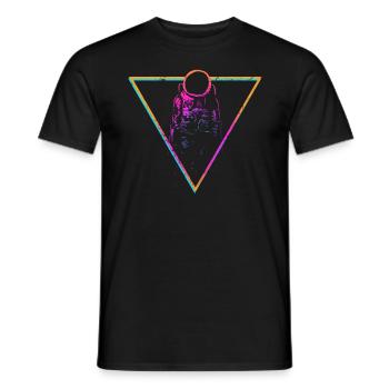 astronaut - Men's T-Shirt - black - Front - AI Model Male 178 light (178cm)
