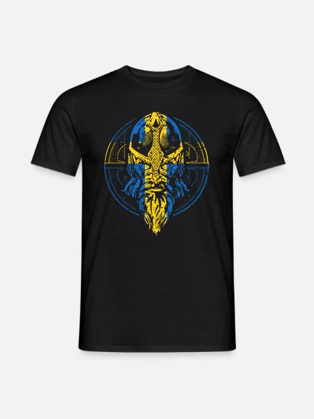 Schwedischer Wikinger - Männer T-Shirt - Schwarz