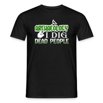 archéologie - T-shirt homme - noir - Devant - AI Model Male 178 light (178cm)