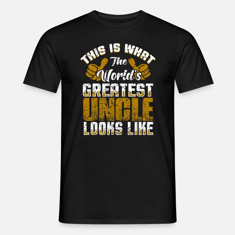 Bester Onkel - Männer T-Shirt - Schwarz