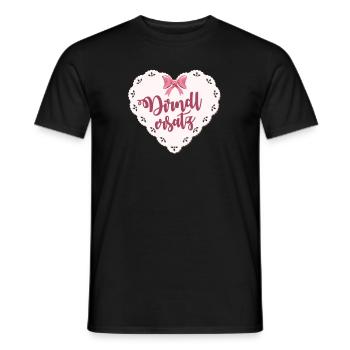 Dirndl Ersatz - Männer T-Shirt - Schwarz - Vorne - AI Model Male 178 light (178cm)