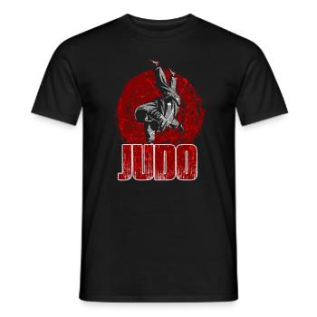 Judo - Männer T-Shirt - Schwarz - Vorne - AI Model Male 178 light (178cm)