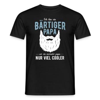 Ich bin ein bärtiger cooler Papa Bärtiger Papa Vat - Männer T-Shirt - Schwarz - Vorne - AI Model Male 178 light (178cm)