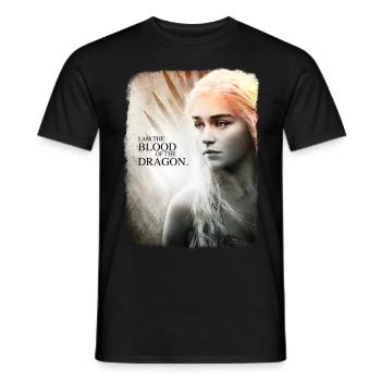 Game Of Thrones Daenerys Targaryen Quote - Men's T-Shirt - black - Front - AI Model Male 178 light (178cm)