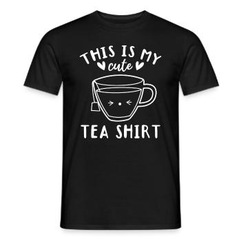 Tea Lover - C’est ma jolie chemise à thé - Sweet T - T-shirt homme - noir - Devant - AI Model Male 178 light (178cm)