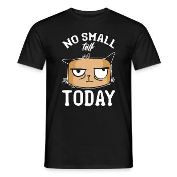Cat Meme Cat Lovers Je ne parle pas de quoi aujourd’hui - T-shirt homme - noir - Devant - AI Model Male 178 light (178cm)