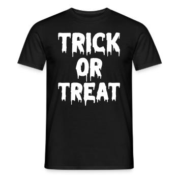 Astuce d’idées d’Halloween ou fête d’Halloween aigre - T-shirt homme - noir - Devant - AI Model Male 178 light (178cm)