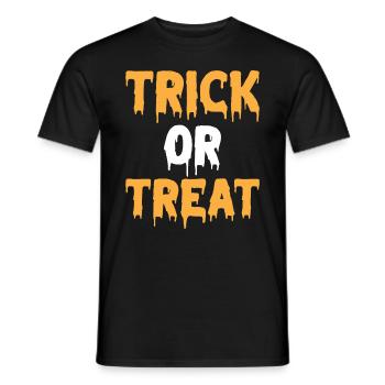 Halloween Party Halloween Idées I Trick or Treat - T-shirt homme - noir - Devant - AI Model Male 178 light (178cm)