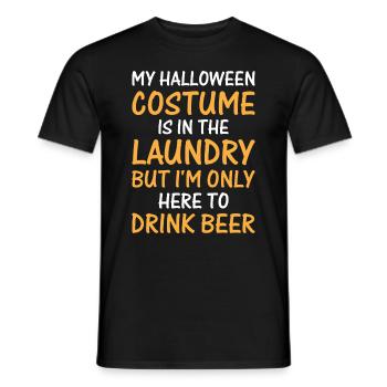 Mon costume d’Halloween est dans la lessive, le ic - T-shirt homme - noir - Devant - AI Model Male 178 light (178cm)