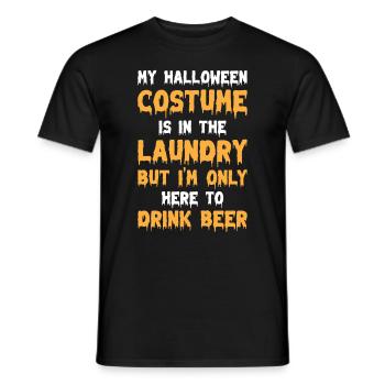 Mein Halloween-Kostüm ist in der Wäscherei - Funny - Männer T-Shirt - Schwarz - Vorne - AI Model Male 178 light (178cm)